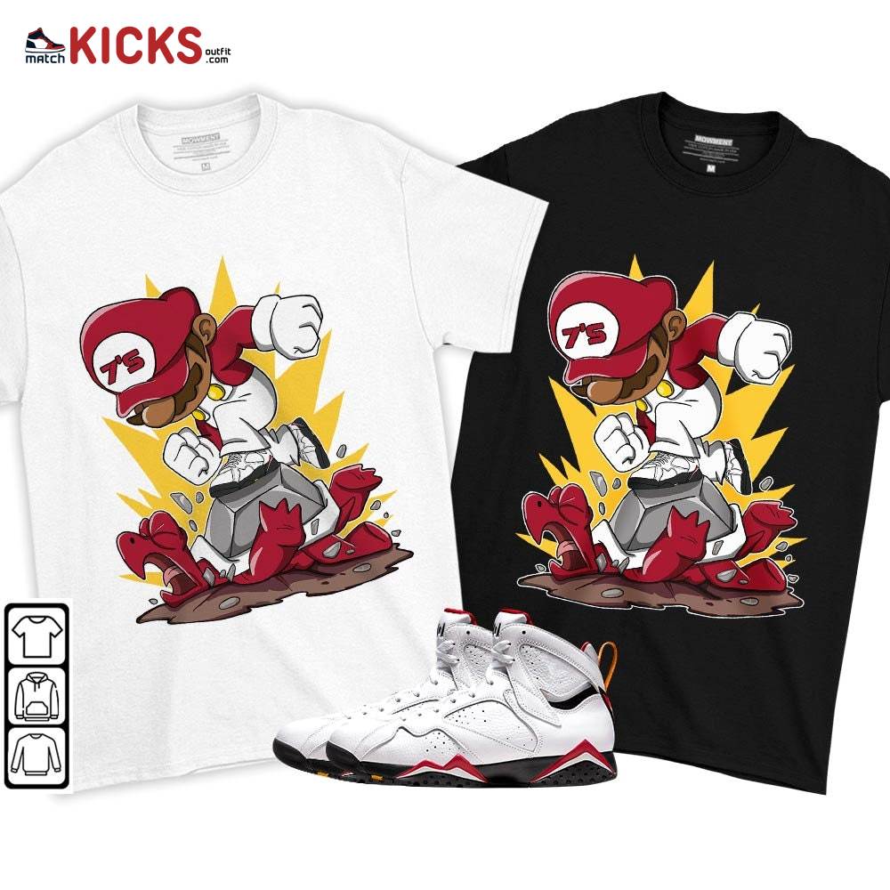 Game Crazy Sneaker Shirt Match Cardinal 7s, Jordan 7 Retro Cardinal MKO T-Shirt Game Crazy Sneaker Shirt Match Cardinal 7s, Jordan 7 Retro Cardinal MKO T-Shirt