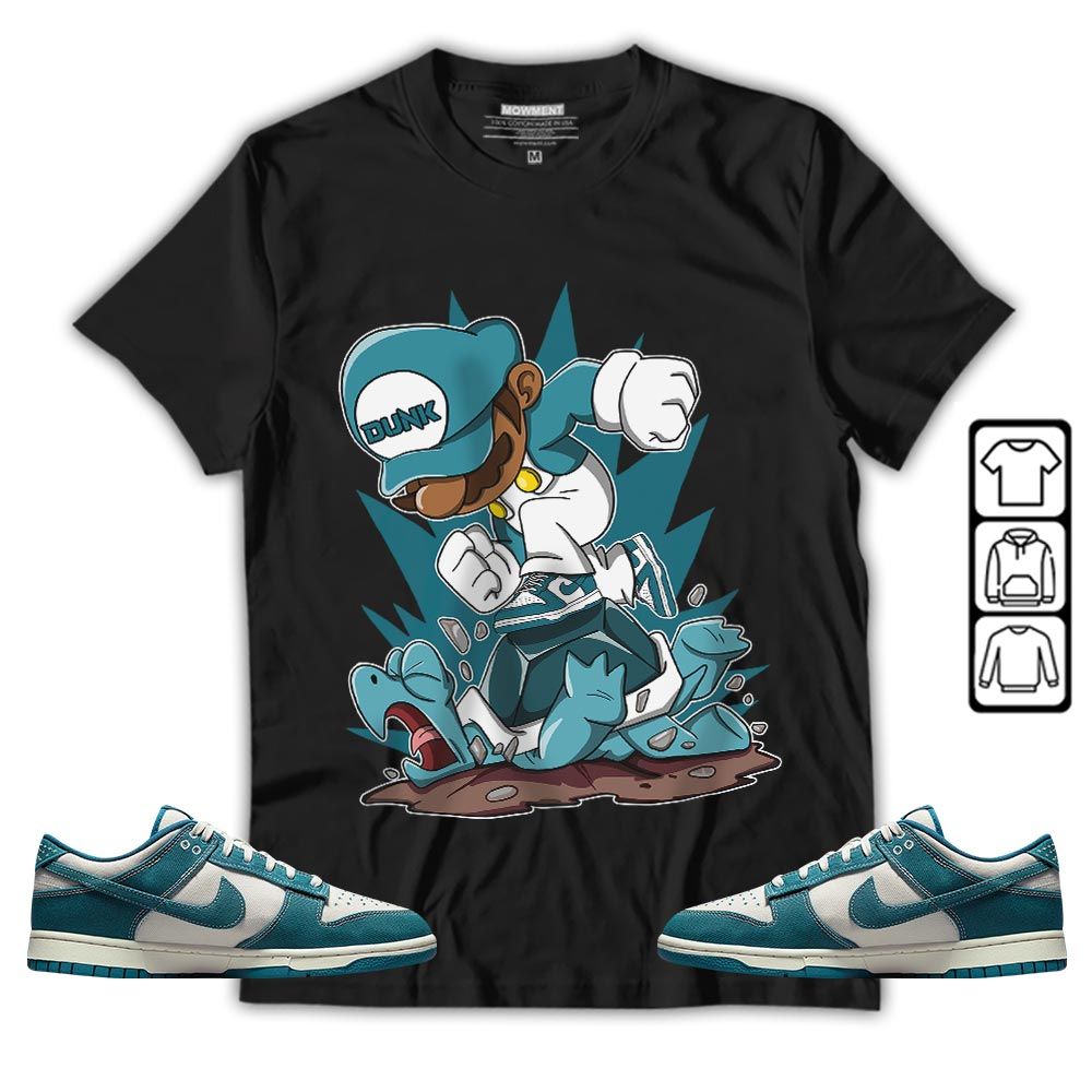 Game Crazy Sneaker Shirt Match Dunk Low Industrial Blue, Dunk Low Denim Industrial Blue MKO T-Shirt