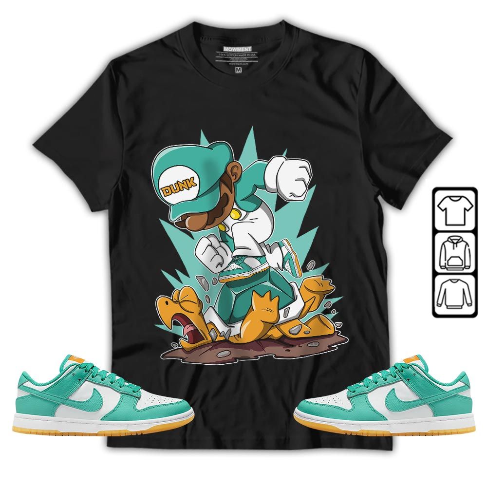 Game Crazy Sneaker Shirt Match Dunk Low Turquoise, Dunk Low Teal Zeal MKO T-Shirt