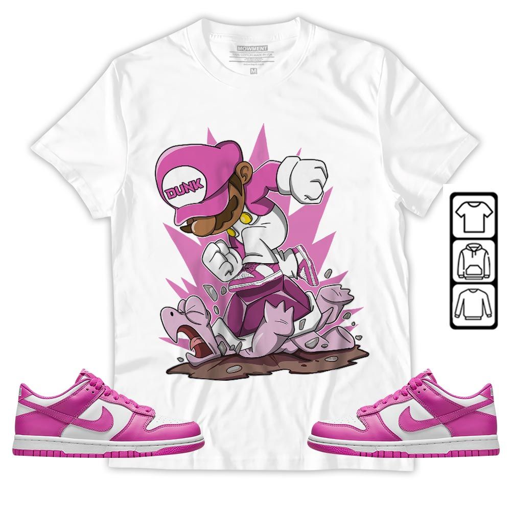 Game Crazy Sneaker Shirt Match GS Active Fuchsia, Dunk Low Active Fuchsia MKO T-Shirt Game Crazy Sneaker Shirt Match GS Active Fuchsia, Dunk Low Active Fuchsia MKO T-Shirt