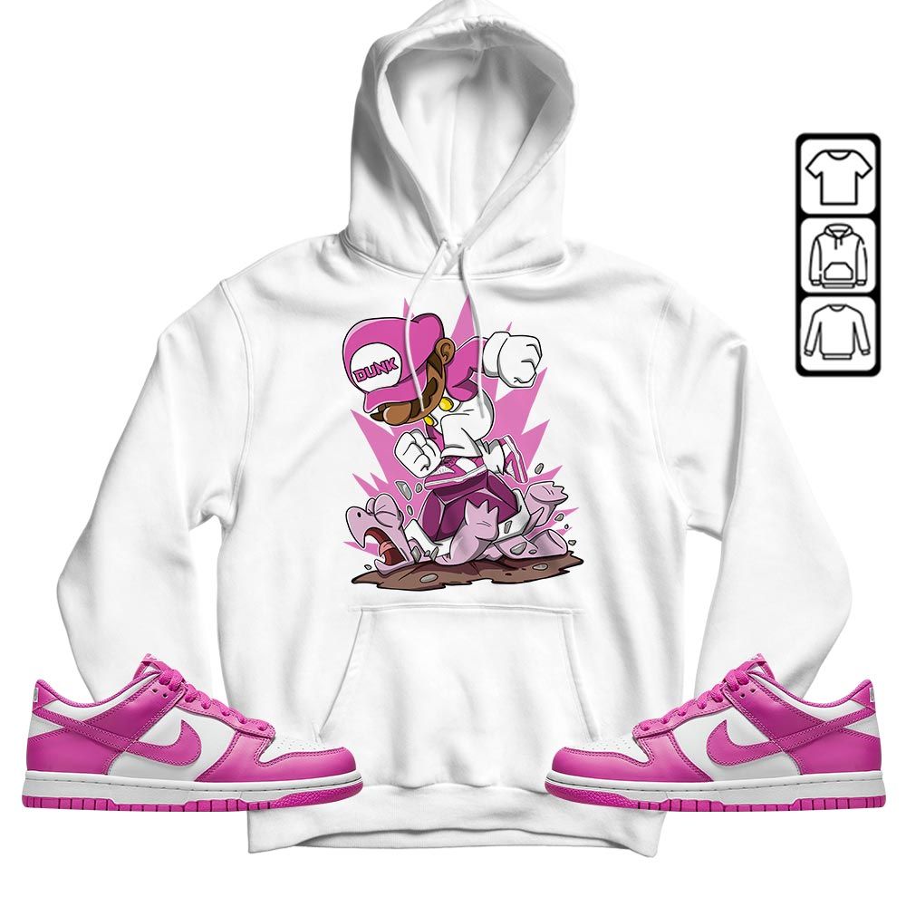 Game Crazy Sneaker Shirt Match GS Active Fuchsia, Dunk Low Active Fuchsia MKO T-Shirt