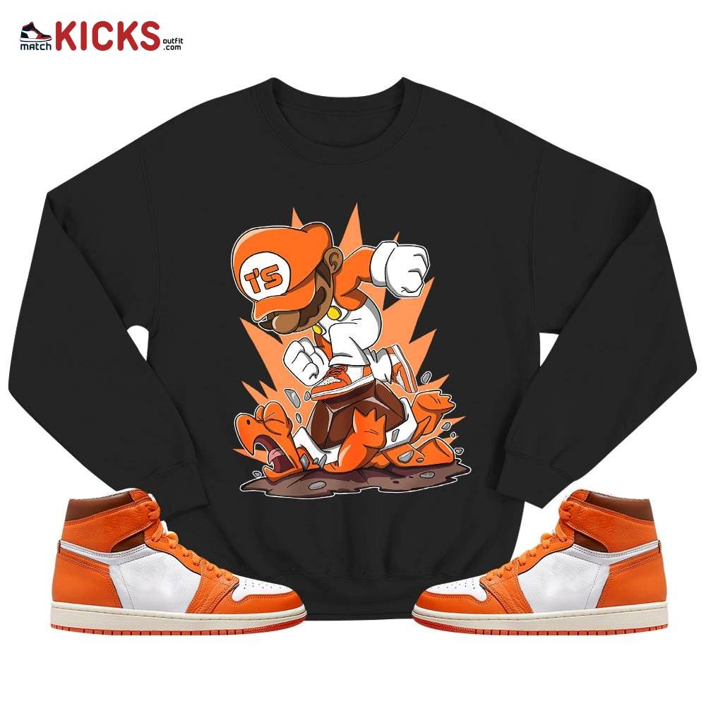 Game Crazy Sneaker Shirt Match High OG Starfish 1s, Jordan 1 Retro High OG Starfish MKO T-Shirt Game Crazy Sneaker Shirt Match High OG Starfish 1s, Jordan 1 Retro High OG Starfish MKO T-Shirt