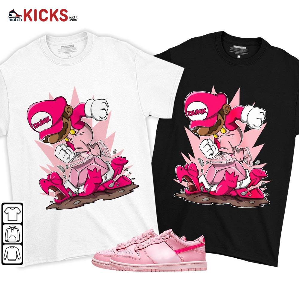 Game Crazy Sneaker Shirt Match Low Triple Pink, Dunk Low Triple Pink MKO T-Shirt
