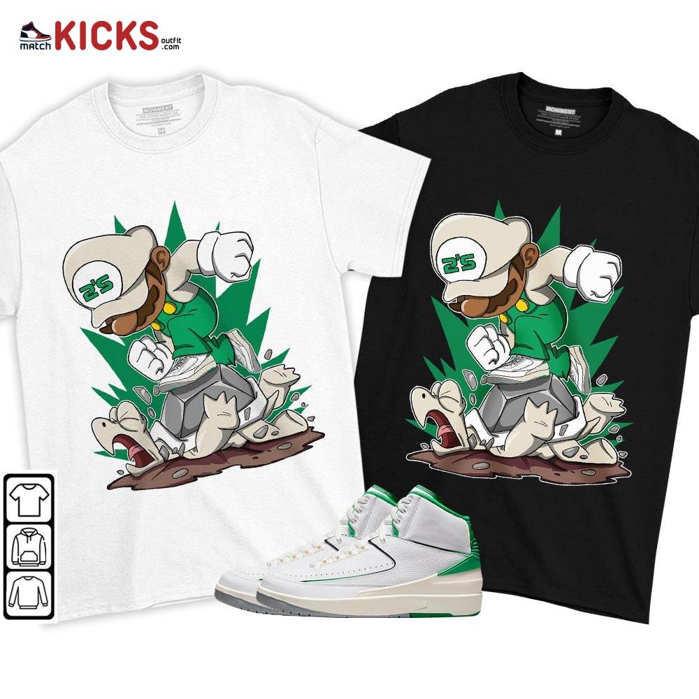 Game Crazy Sneaker Shirt Match Lucky Green 2s, Jordan 2 Lucky Green MKO T-Shirt Game Crazy Sneaker Shirt Match Lucky Green 2s, Jordan 2 Lucky Green MKO T-Shirt