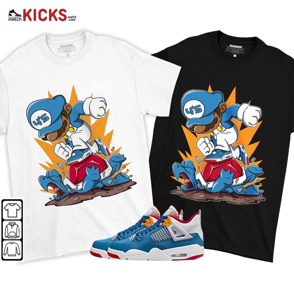 Game Crazy Sneaker Shirt Match Messy Room 4s, Jordan 4 GS Messy Room MKO T-Shirt