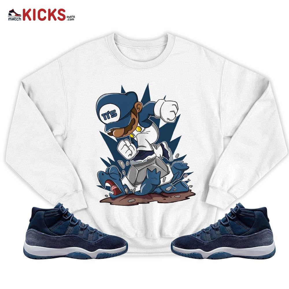 Game Crazy Sneaker Shirt Match Midnight Navy 11s, Jordan 11 Retro Midnight Navy MKO T-Shirt Game Crazy Sneaker Shirt Match Midnight Navy 11s, Jordan 11 Retro Midnight Navy MKO T-Shirt