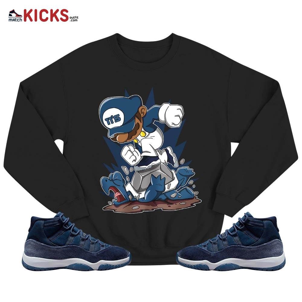 Game Crazy Sneaker Shirt Match Midnight Navy 11s, Jordan 11 Retro Midnight Navy MKO T-Shirt Game Crazy Sneaker Shirt Match Midnight Navy 11s, Jordan 11 Retro Midnight Navy MKO T-Shirt