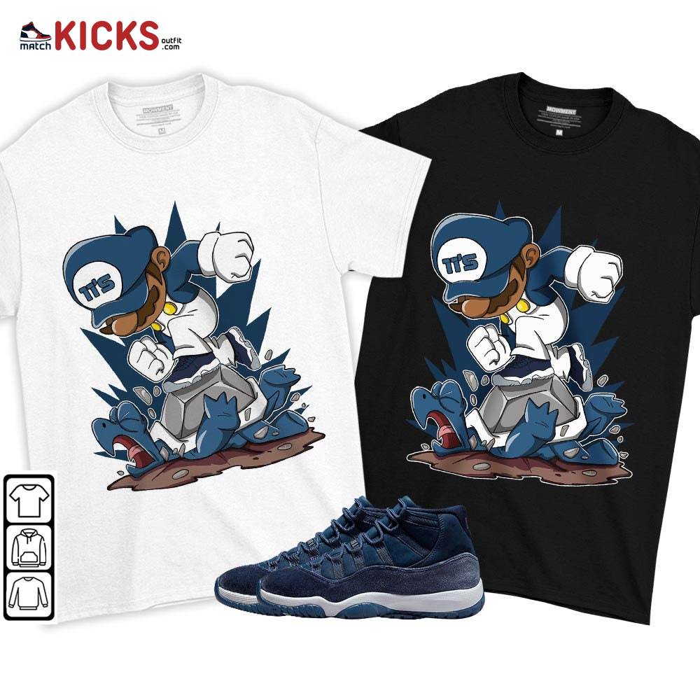 Game Crazy Sneaker Shirt Match Midnight Navy 11s, Jordan 11 Retro Midnight Navy MKO T-Shirt Game Crazy Sneaker Shirt Match Midnight Navy 11s, Jordan 11 Retro Midnight Navy MKO T-Shirt