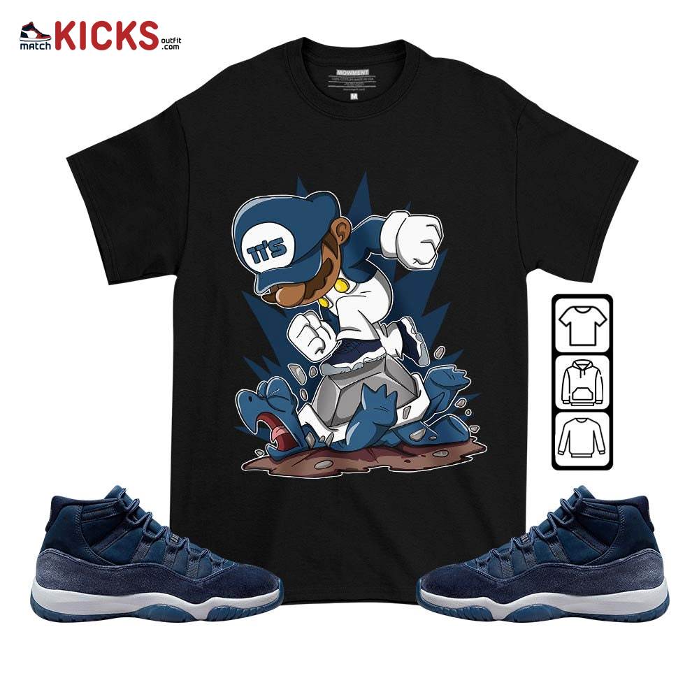 Game Crazy Sneaker Shirt Match Midnight Navy 11s, Jordan 11 Retro Midnight Navy MKO T-Shirt Game Crazy Sneaker Shirt Match Midnight Navy 11s, Jordan 11 Retro Midnight Navy MKO T-Shirt