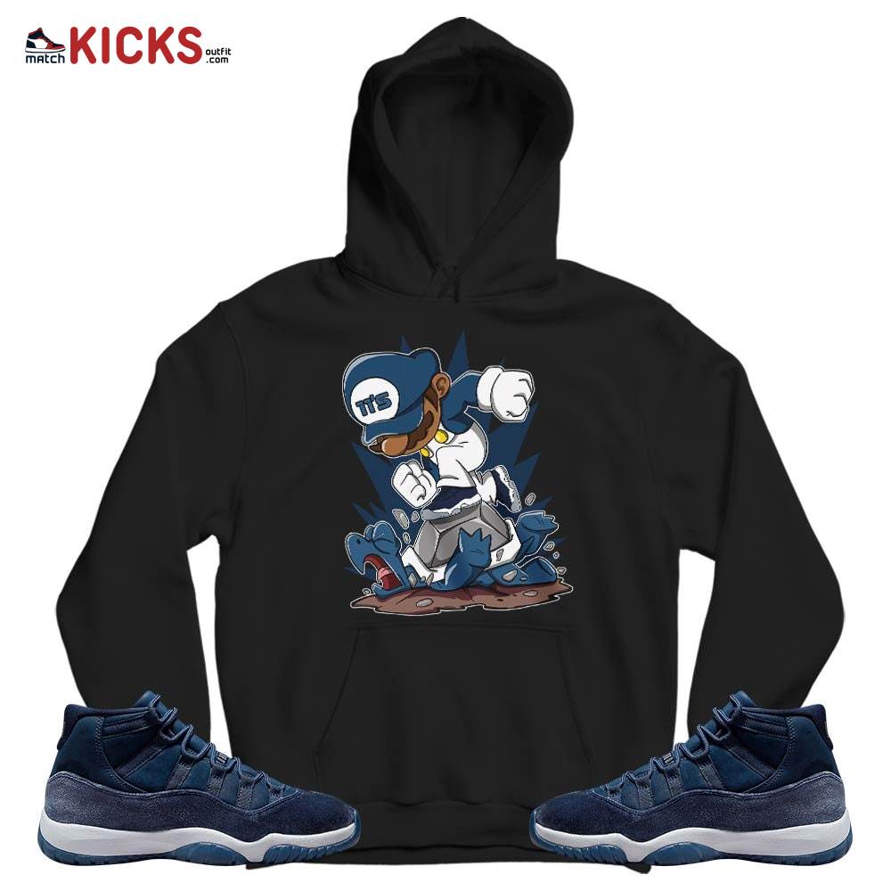 Game Crazy Sneaker Shirt Match Midnight Navy 11s, Jordan 11 Retro Midnight Navy MKO T-Shirt Game Crazy Sneaker Shirt Match Midnight Navy 11s, Jordan 11 Retro Midnight Navy MKO T-Shirt