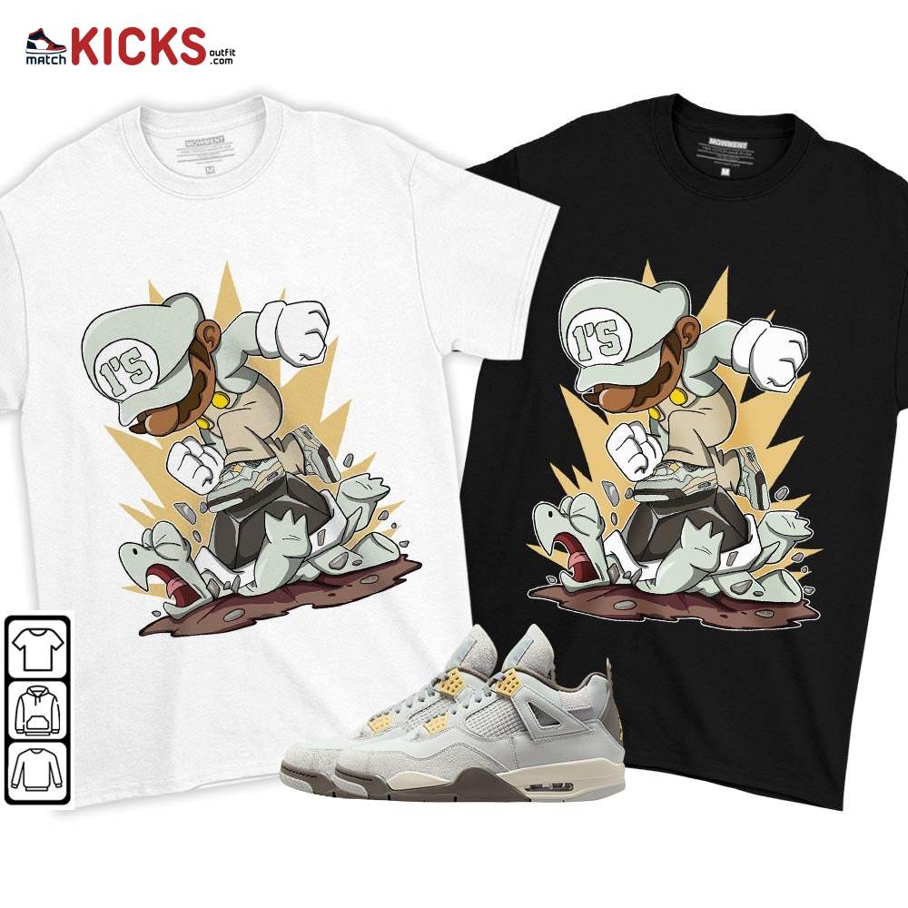 Game Crazy Sneaker Shirt Match Retro Craft 4s, Jordan 4 Craft Photon Dust MKO T-Shirt