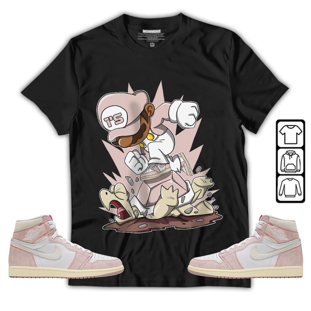Game Crazy Sneaker Shirt Match Retro Washed Pink 1s, Jordan 1 High OG Washed Pink MKO T-Shirt Game Crazy Sneaker Shirt Match Retro Washed Pink 1s, Jordan 1 High OG Washed Pink MKO T-Shirt