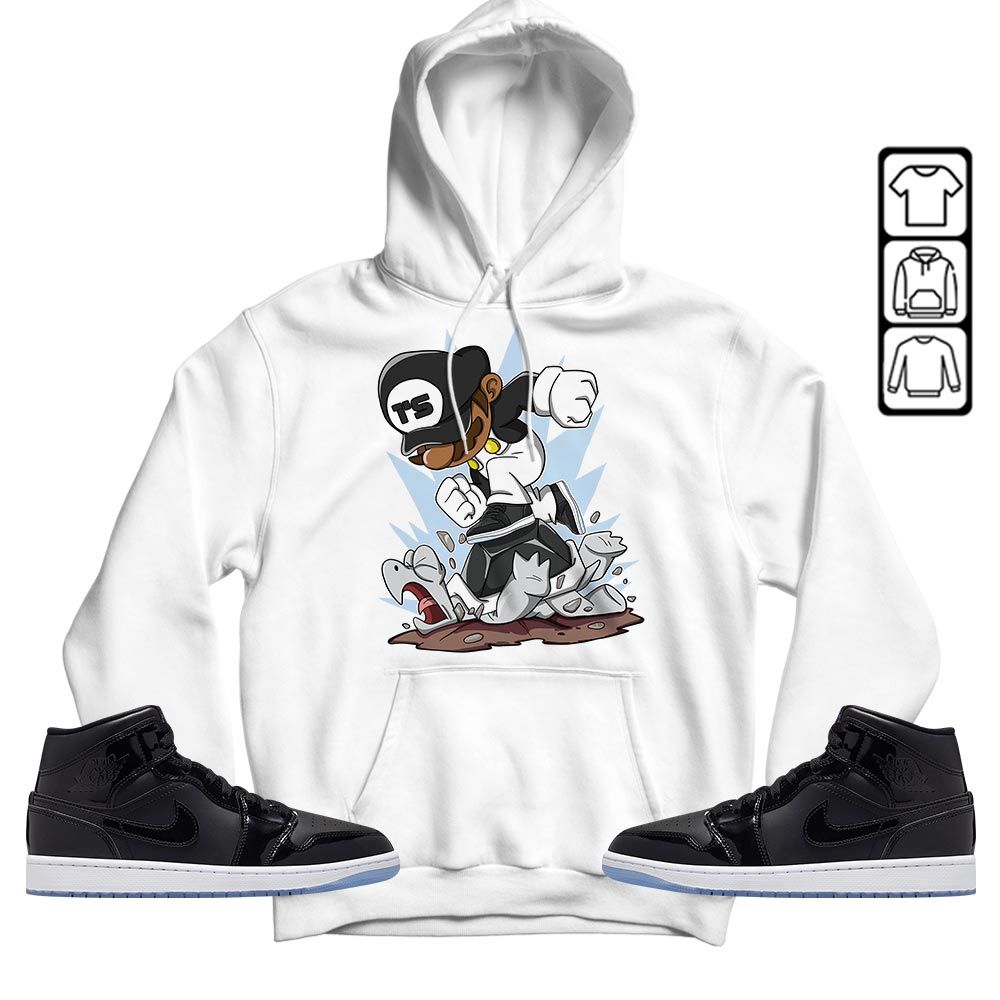 Game Crazy Sneaker Shirt Match Space Jam 1s, Jordan 1 Mid Space Jam MKO T-Shirt