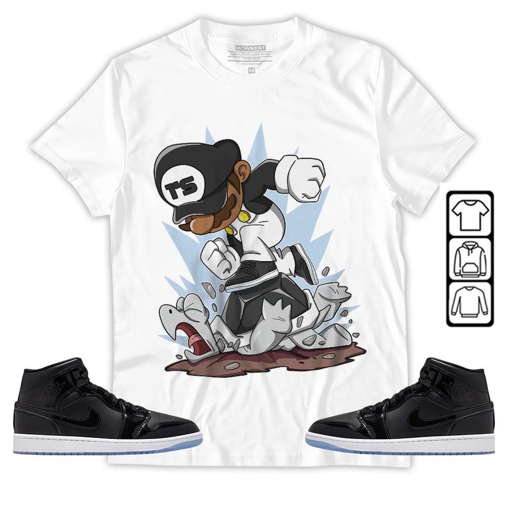 Game Crazy Sneaker Shirt Match Space Jam 1s, Jordan 1 Mid Space Jam MKO T-Shirt Game Crazy Sneaker Shirt Match Space Jam 1s, Jordan 1 Mid Space Jam MKO T-Shirt