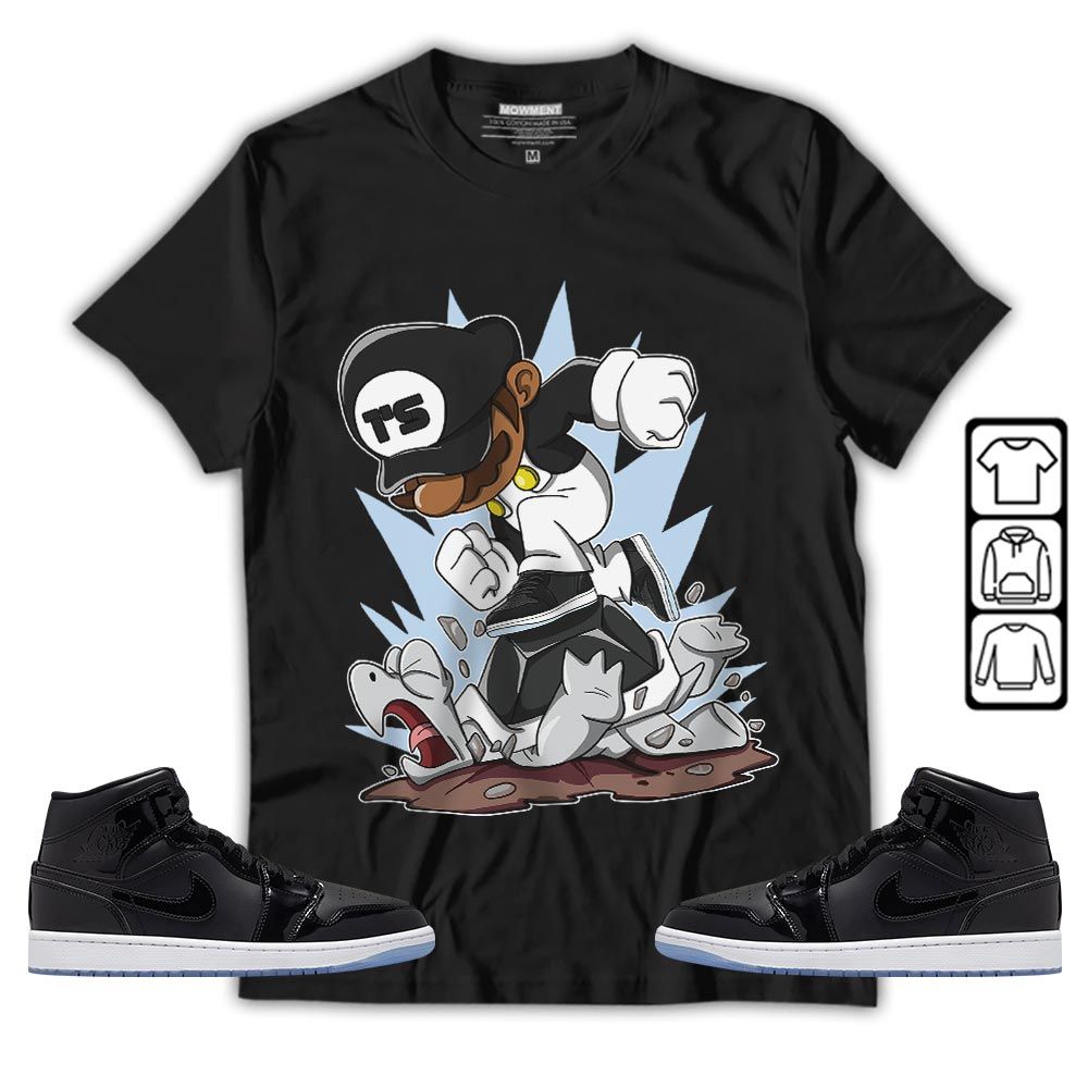 Game Crazy Sneaker Shirt Match Space Jam 1s, Jordan 1 Mid Space Jam MKO T-Shirt Game Crazy Sneaker Shirt Match Space Jam 1s, Jordan 1 Mid Space Jam MKO T-Shirt