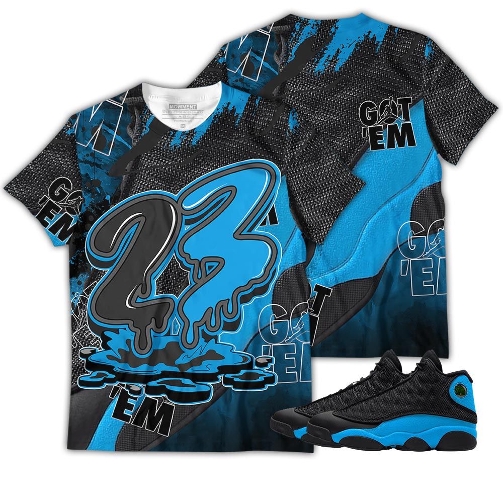 Gift 23 Drip Sneaker Shirt Match Black University Blue 13S, Jordan 13 Black University Blue 2022 Hoodie Sweatshirt Tee All Over Print MKO Shirt Gift 23 Drip Sneaker Shirt Match Black University Blue 13S, Jordan 13 Black University Blue 2022 Hoodie Sweatshirt Tee All Over Print MKO Shirt
