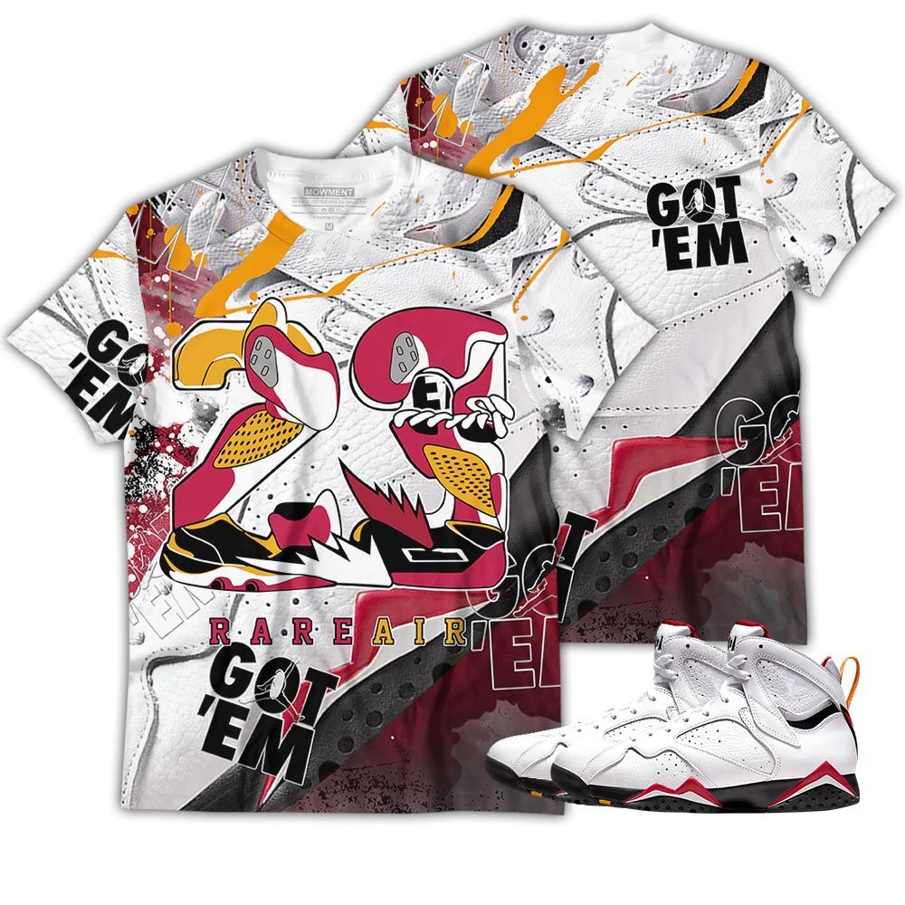 Gift 23 Rare Air Sneaker Shirt Match Og Cardinal 7S, Jordan 7 Retro Cardinal Hoodie Sweatshirt Tee All Over Print MKO Shirt Gift 23 Rare Air Sneaker Shirt Match Og Cardinal 7S, Jordan 7 Retro Cardinal Hoodie Sweatshirt Tee All Over Print MKO Shirt