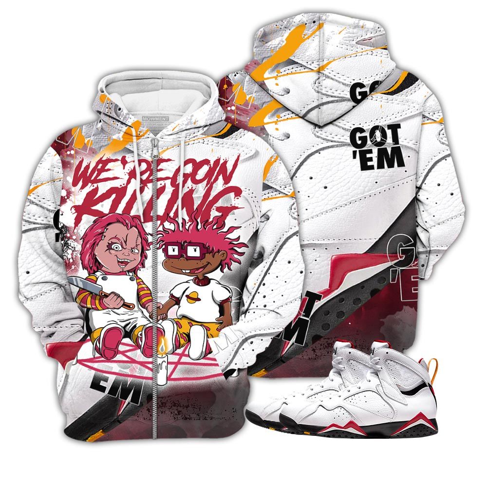 Gift Cartoon 90S Rugrats Horror Sneaker Shirt Match Og Cardinal 7S, Jordan 7 Retro Cardinal Hoodie Sweatshirt Tee All Over Print MKO Shirt Gift Cartoon 90S Rugrats Horror Sneaker Shirt Match Og Cardinal 7S, Jordan 7 Retro Cardinal Hoodie Sweatshirt Tee All Over Print MKO Shirt