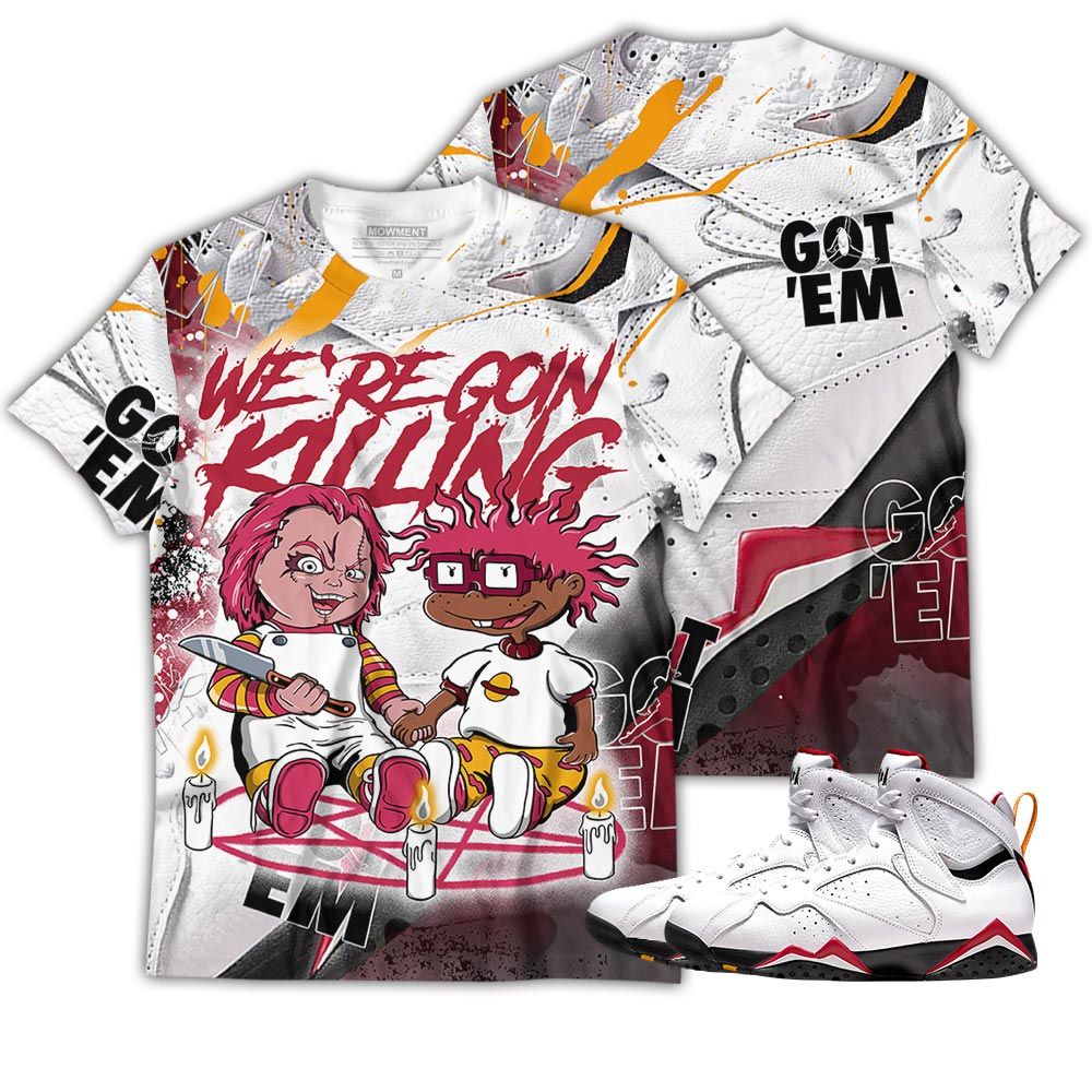 Gift Cartoon 90S Rugrats Horror Sneaker Shirt Match Og Cardinal 7S, Jordan 7 Retro Cardinal Hoodie Sweatshirt Tee All Over Print MKO Shirt Gift Cartoon 90S Rugrats Horror Sneaker Shirt Match Og Cardinal 7S, Jordan 7 Retro Cardinal Hoodie Sweatshirt Tee All Over Print MKO Shirt