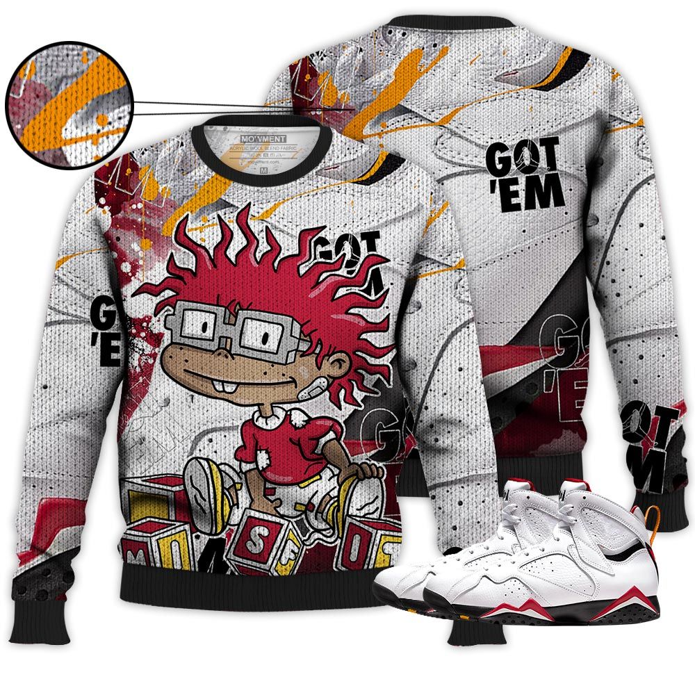 Gift Chuckie Rugrats Misfit Sneaker Shirt Match Og Cardinal 7S, Jordan 7 Retro Cardinal Hoodie Sweatshirt Tee All Over Print MKO Shirt Gift Chuckie Rugrats Misfit Sneaker Shirt Match Og Cardinal 7S, Jordan 7 Retro Cardinal Hoodie Sweatshirt Tee All Over Print MKO Shirt
