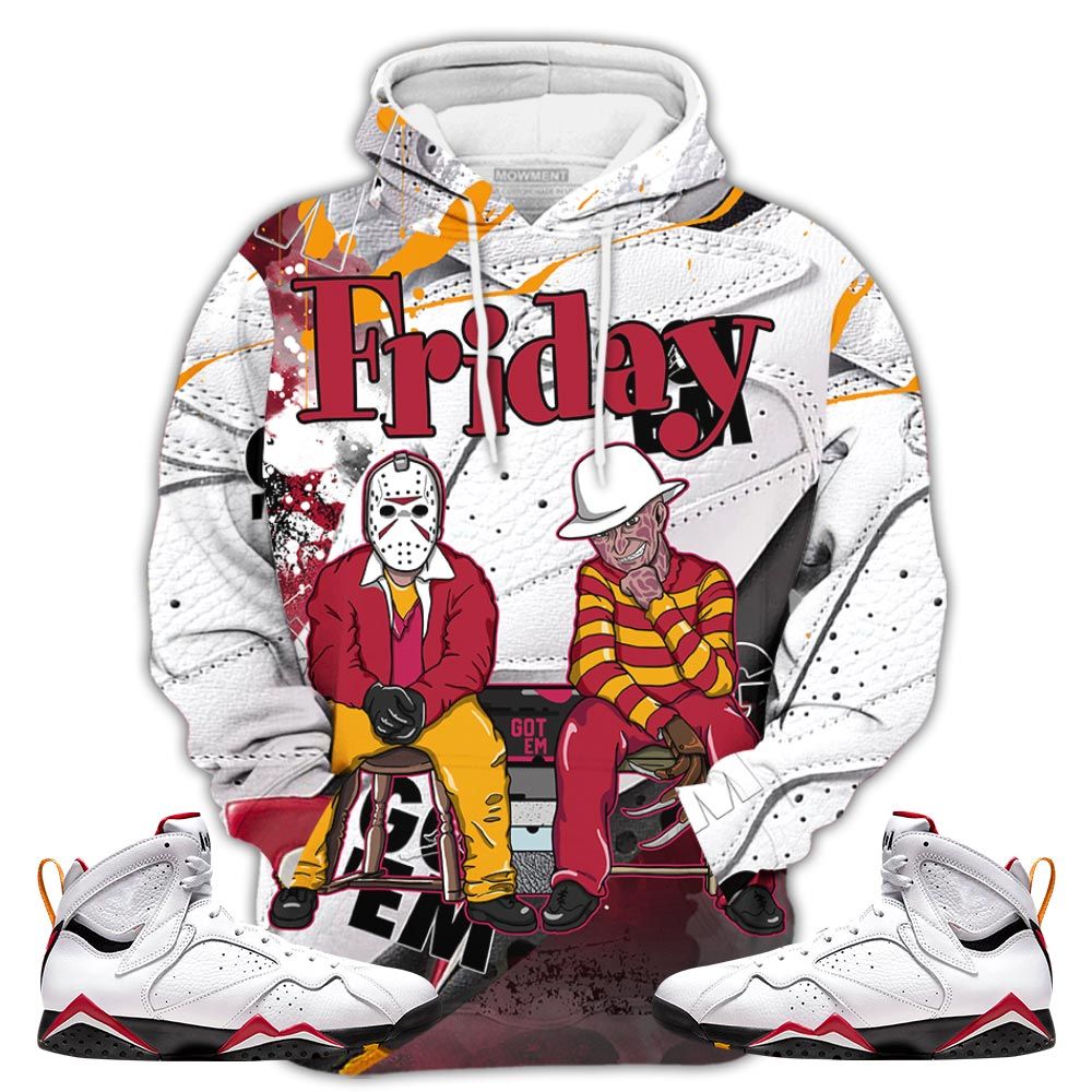 Gift Friday Horror Sneaker Shirt Match Og Cardinal 7S, Jordan 7 Retro Cardinal Hoodie Sweatshirt Tee All Over Print MKO Shirt Gift Friday Horror Sneaker Shirt Match Og Cardinal 7S, Jordan 7 Retro Cardinal Hoodie Sweatshirt Tee All Over Print MKO Shirt