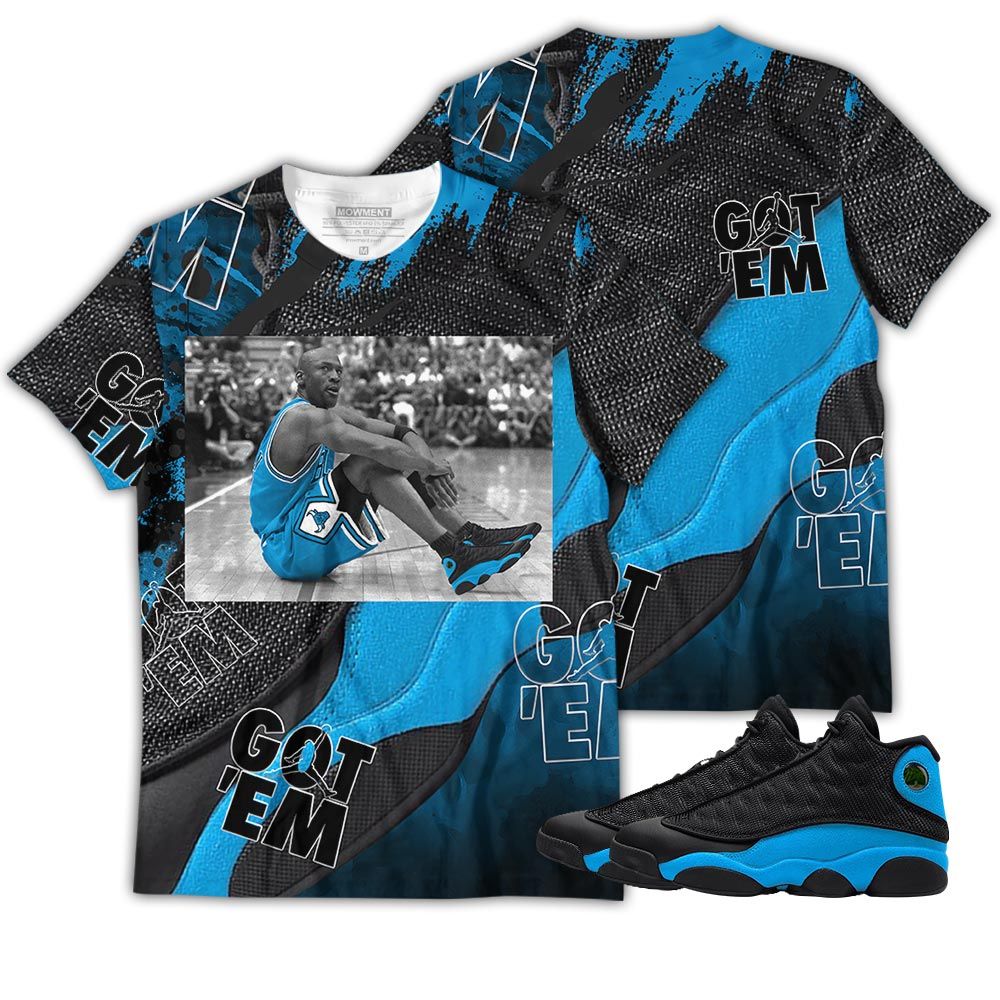 Gift Goat Number 23 Sneaker Shirt Match Black University Blue 13S, Jordan 13 Black University Blue 2022 Hoodie Sweatshirt Tee All Over Print MKO Shirt Gift Goat Number 23 Sneaker Shirt Match Black University Blue 13S, Jordan 13 Black University Blue 2022 Hoodie Sweatshirt Tee All Over Print MKO Shirt