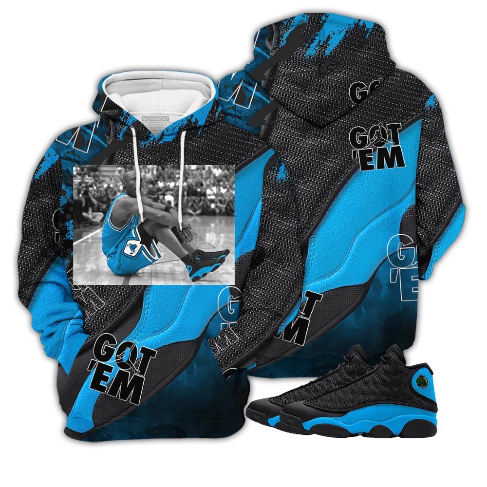 Gift Goat Number 23 Sneaker Shirt Match Black University Blue 13S, Jordan 13 Black University Blue 2022 Hoodie Sweatshirt Tee All Over Print MKO Shirt Gift Goat Number 23 Sneaker Shirt Match Black University Blue 13S, Jordan 13 Black University Blue 2022 Hoodie Sweatshirt Tee All Over Print MKO Shirt