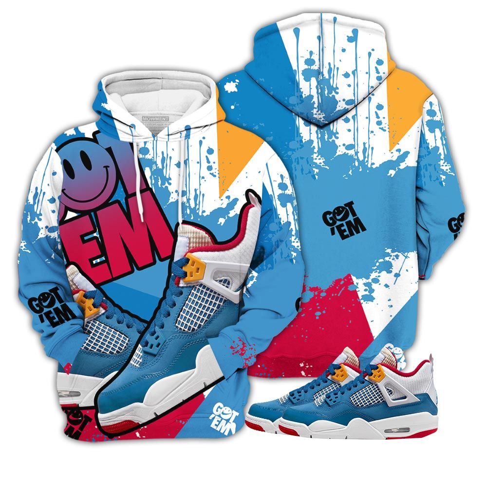 Gift Got Em Smile Sneaker Shirt Match Retro Messy Room 4S, Jordan 4 Gs Messy Room Hoodie Sweatshirt Tee All Over Print MKO Shirt