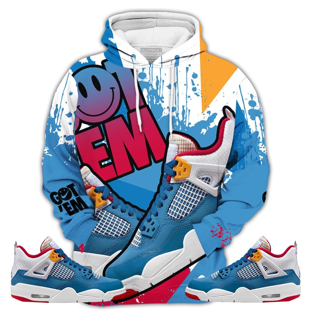 Gift Got Em Smile Sneaker Shirt Match Retro Messy Room 4S, Jordan 4 Gs Messy Room Hoodie Sweatshirt Tee All Over Print MKO Shirt