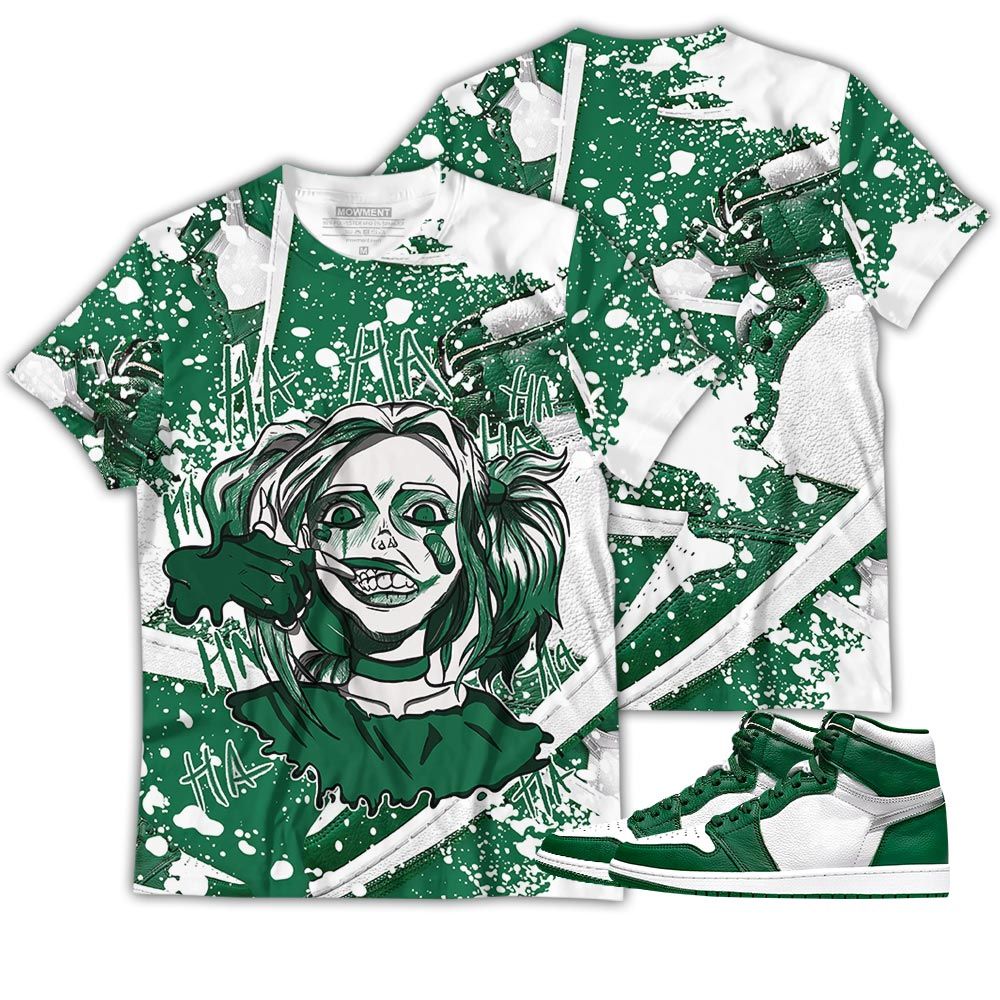 Gift Harley Quinm Sneaker Shirt Match High Gorge Green 1S, Jordan 1 Retro High Gorge Green Hoodie Sweatshirt Tee All Over Print MKO Shirt Gift Harley Quinm Sneaker Shirt Match High Gorge Green 1S, Jordan 1 Retro High Gorge Green Hoodie Sweatshirt Tee All Over Print MKO Shirt