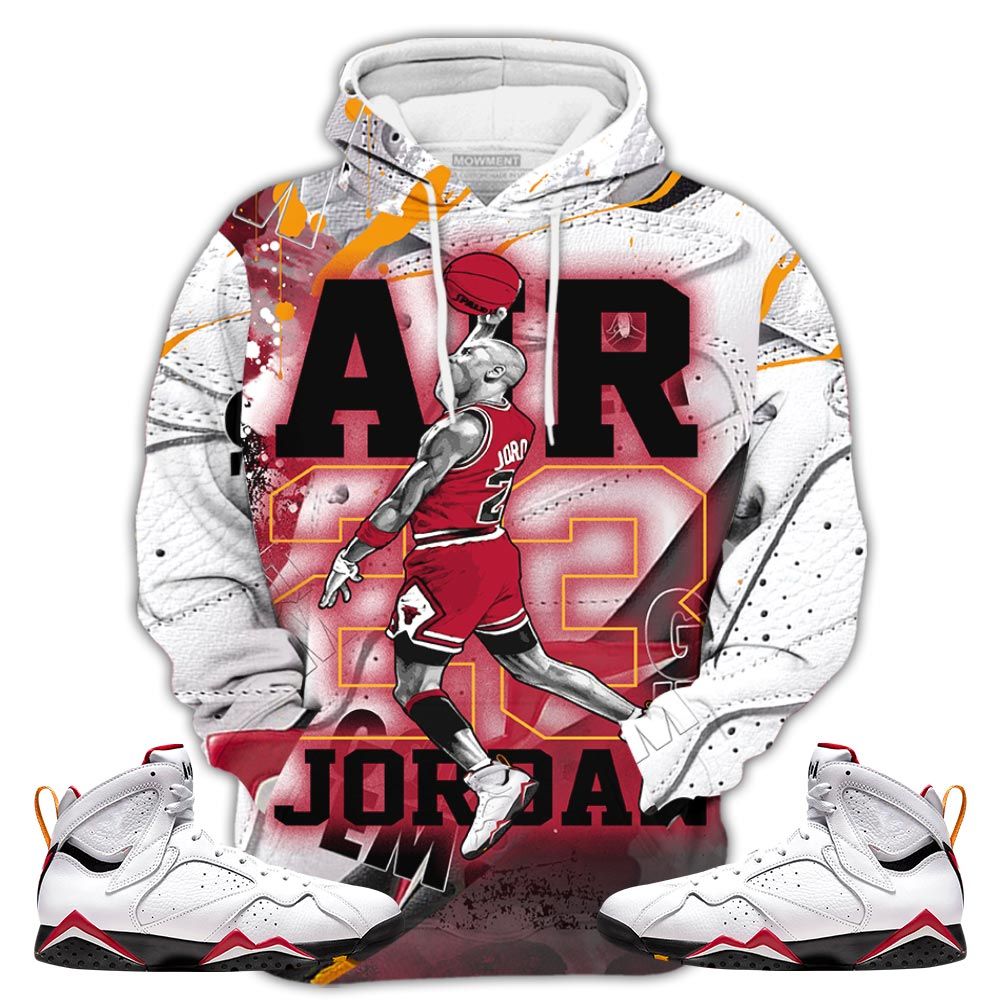 Gift Jordan Goat Number 23 Sneaker Shirt Match Og Cardinal 7S, Jordan 7 Retro Cardinal Hoodie Sweatshirt Tee All Over Print MKO Shirt