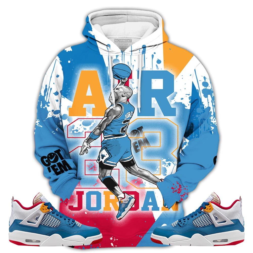Gift Jordan Goat Number 23 Sneaker Shirt Match Retro Messy Room 4S, Jordan 4 Gs Messy Room Hoodie Sweatshirt Tee All Over Print MKO Shirt