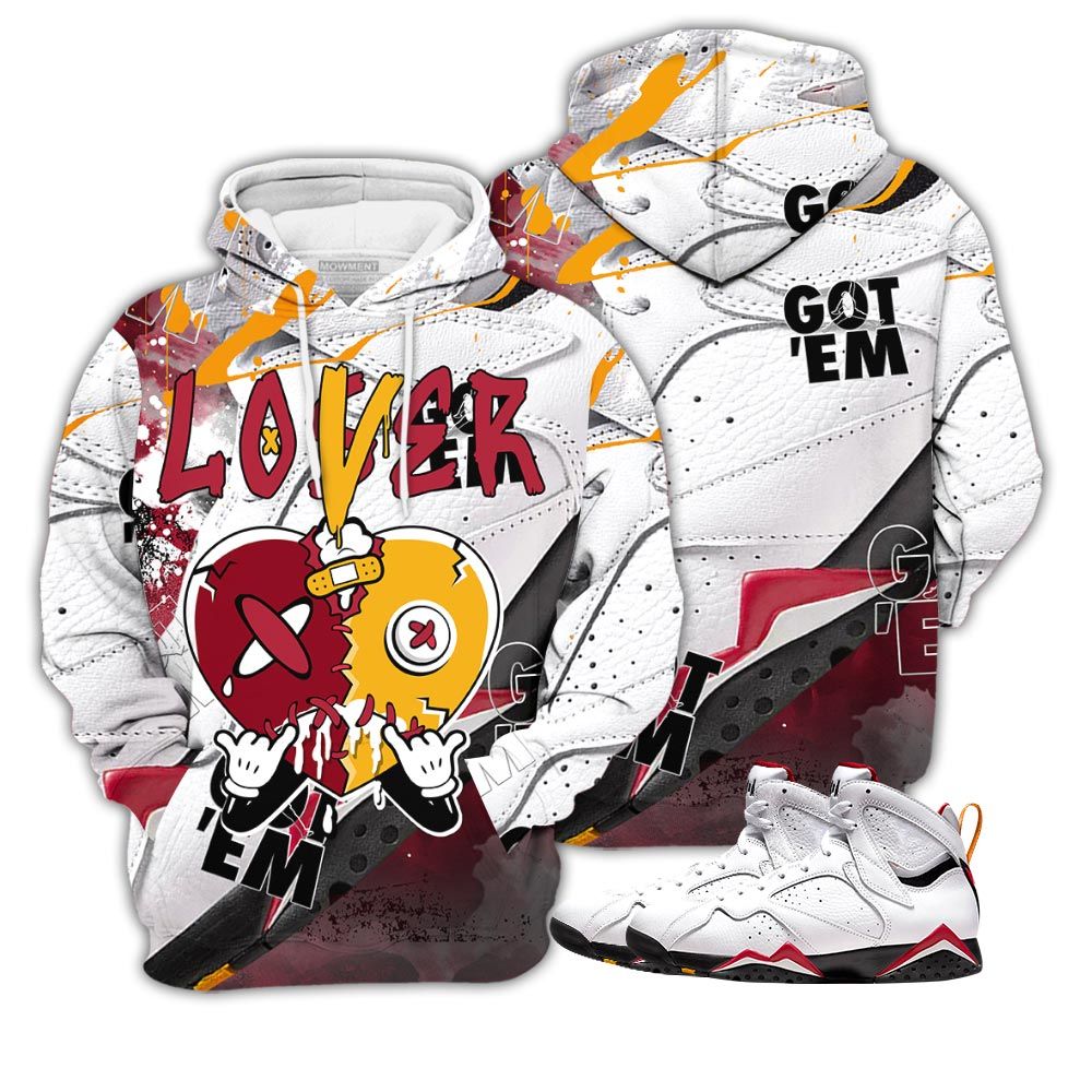 Gift Loser Lover Heart Dripping Sneaker Shirt Match Og Cardinal 7S, Jordan 7 Retro Cardinal Hoodie Sweatshirt Tee All Over Print MKO Shirt Gift Loser Lover Heart Dripping Sneaker Shirt Match Og Cardinal 7S, Jordan 7 Retro Cardinal Hoodie Sweatshirt Tee All Over Print MKO Shirt