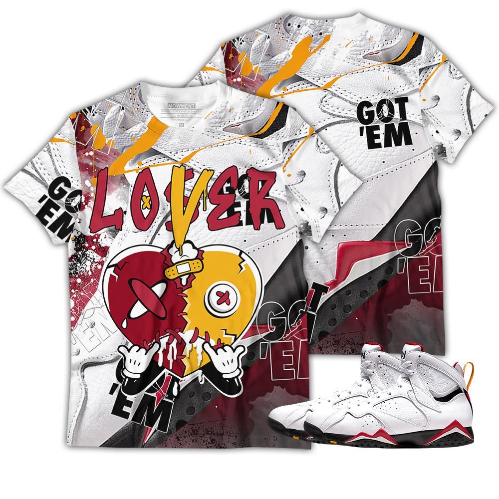 Gift Loser Lover Heart Dripping Sneaker Shirt Match Og Cardinal 7S, Jordan 7 Retro Cardinal Hoodie Sweatshirt Tee All Over Print MKO Shirt Gift Loser Lover Heart Dripping Sneaker Shirt Match Og Cardinal 7S, Jordan 7 Retro Cardinal Hoodie Sweatshirt Tee All Over Print MKO Shirt