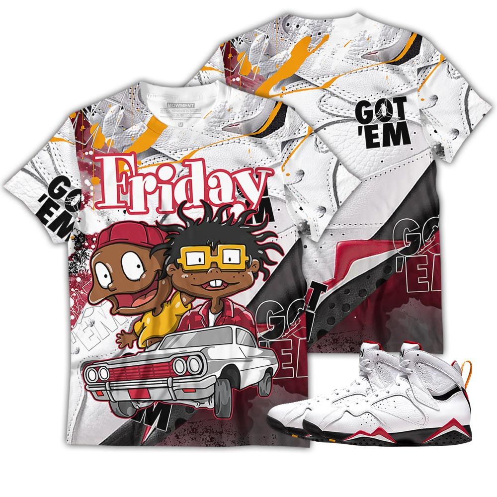Gift Melanin Friday Cartoon 90S Sneaker Shirt Match Og Cardinal 7S, Jordan 7 Retro Cardinal Hoodie Sweatshirt Tee All Over Print MKO Shirt Gift Melanin Friday Cartoon 90S Sneaker Shirt Match Og Cardinal 7S, Jordan 7 Retro Cardinal Hoodie Sweatshirt Tee All Over Print MKO Shirt