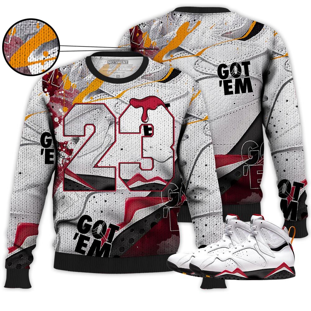 Gift Number 23 Drip Shoes Sneaker Shirt Match Og Cardinal 7S, Jordan 7 Retro Cardinal Hoodie Sweatshirt Tee All Over Print MKO Shirt Gift Number 23 Drip Shoes Sneaker Shirt Match Og Cardinal 7S, Jordan 7 Retro Cardinal Hoodie Sweatshirt Tee All Over Print MKO Shirt