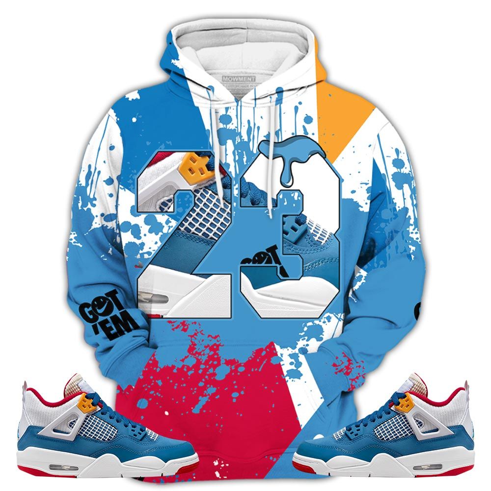 Gift Number 23 Drip Sneaker Shirt Match Retro Messy Room 4S, Jordan 4 Gs Messy Room Hoodie Sweatshirt Tee All Over Print MKO Shirt