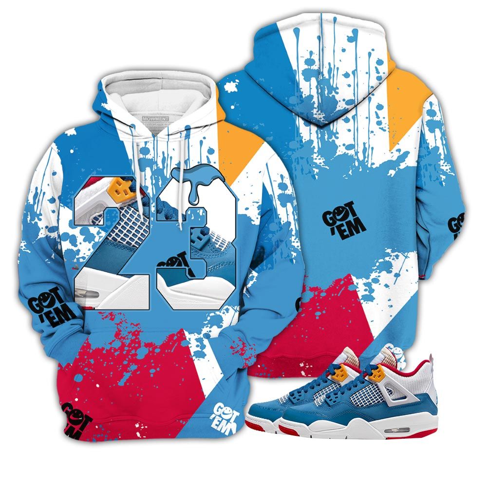 Gift Number 23 Drip Sneaker Shirt Match Retro Messy Room 4S, Jordan 4 Gs Messy Room Hoodie Sweatshirt Tee All Over Print MKO Shirt