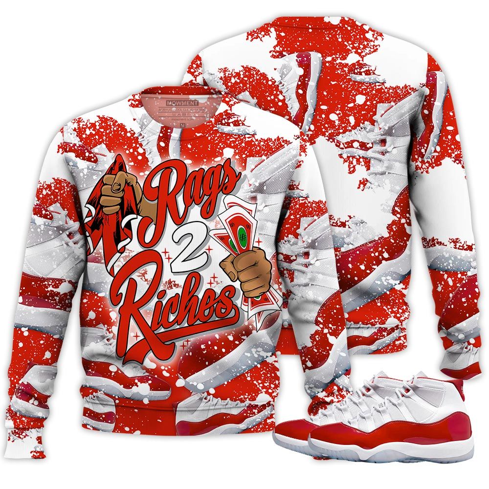 Gift Rag 2 Riches Sneaker Shirt Match Cherry 11S, Jordan 11 Retro Cherry Hoodie Sweatshirt Tee All Over Print MKO Shirt Gift Rag 2 Riches Sneaker Shirt Match Cherry 11S, Jordan 11 Retro Cherry Hoodie Sweatshirt Tee All Over Print MKO Shirt