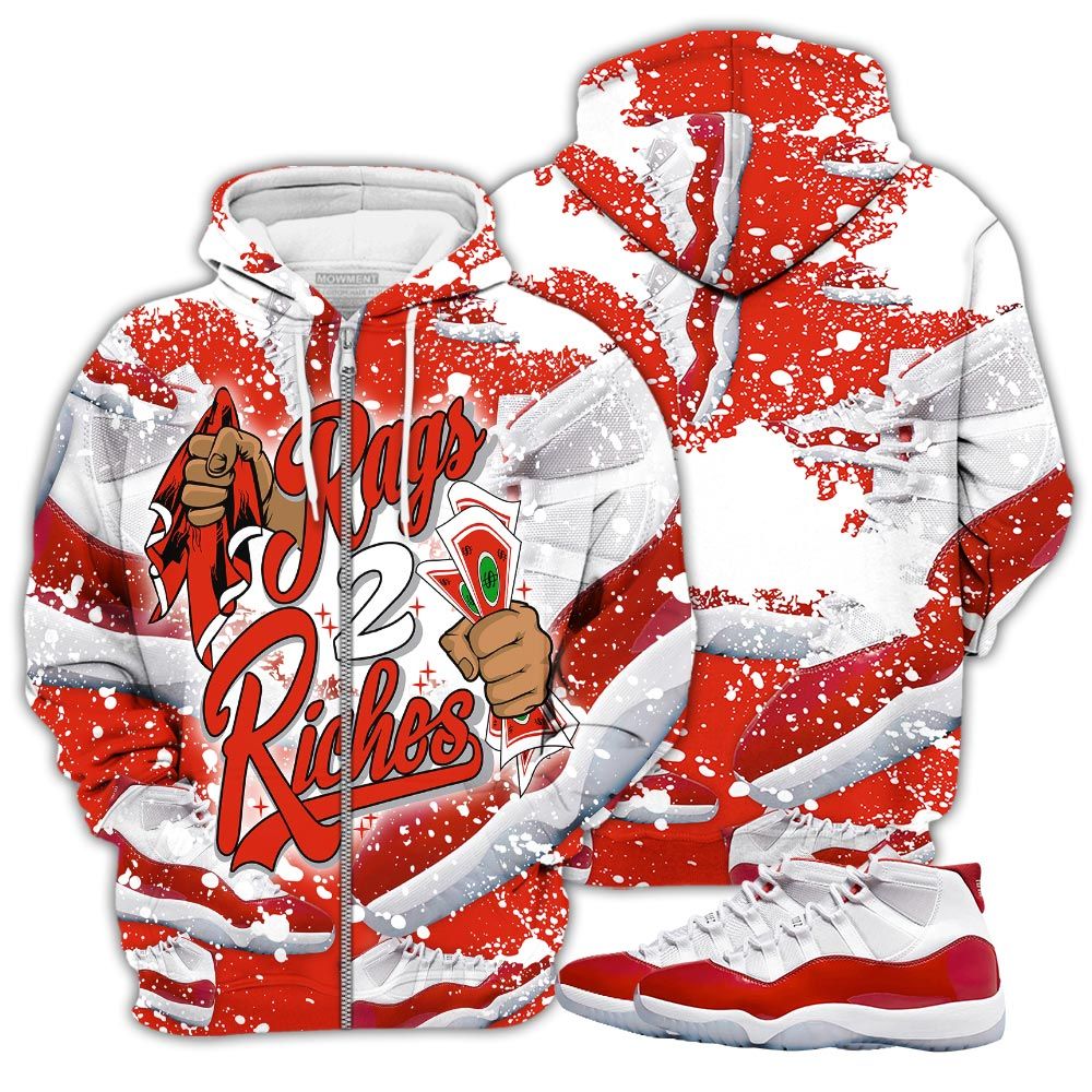 Gift Rag 2 Riches Sneaker Shirt Match Cherry 11S, Jordan 11 Retro Cherry Hoodie Sweatshirt Tee All Over Print MKO Shirt Gift Rag 2 Riches Sneaker Shirt Match Cherry 11S, Jordan 11 Retro Cherry Hoodie Sweatshirt Tee All Over Print MKO Shirt