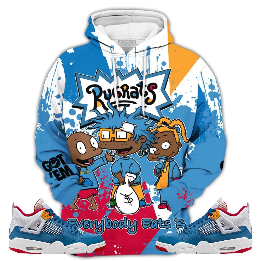 Gift Rugrats Everybody Eats B Sneaker Shirt Match Retro Messy Room 4S, Jordan 4 Gs Messy Room Hoodie Sweatshirt Tee All Over Print MKO Shirt