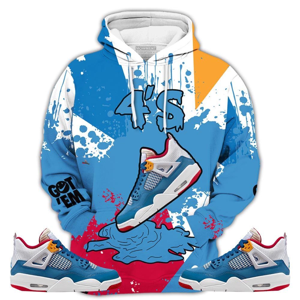 Gift Shoes Dripping Sneaker Shirt Match Retro Messy Room 4S, Jordan 4 Gs Messy Room Hoodie Sweatshirt Tee All Over Print MKO Shirt