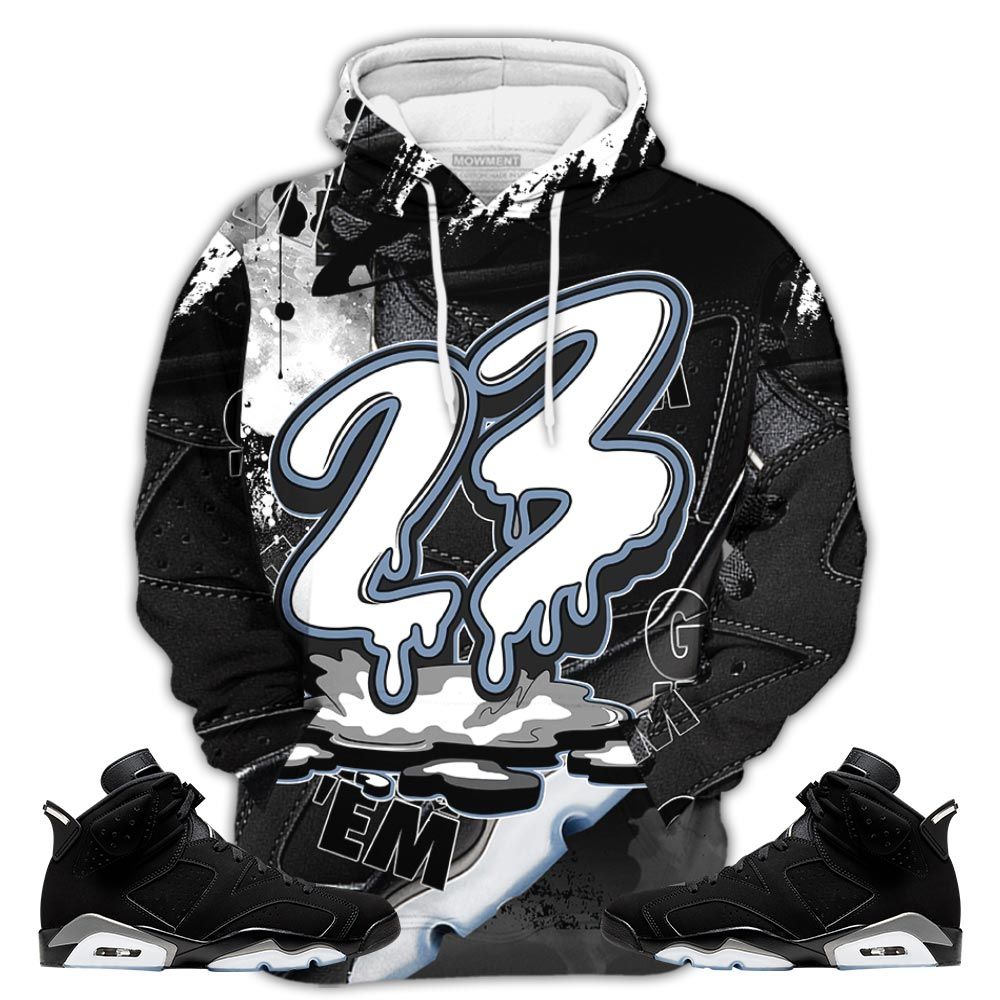 Gifts 23 Dripping Sneaker Shirt Match Retro Metallic Silver 6S, Jordan 6 Black Chrome Hoodie Sweatshirt Tee All Over Print MKO Shirt Gifts 23 Dripping Sneaker Shirt Match Retro Metallic Silver 6S, Jordan 6 Black Chrome Hoodie Sweatshirt Tee All Over Print MKO Shirt