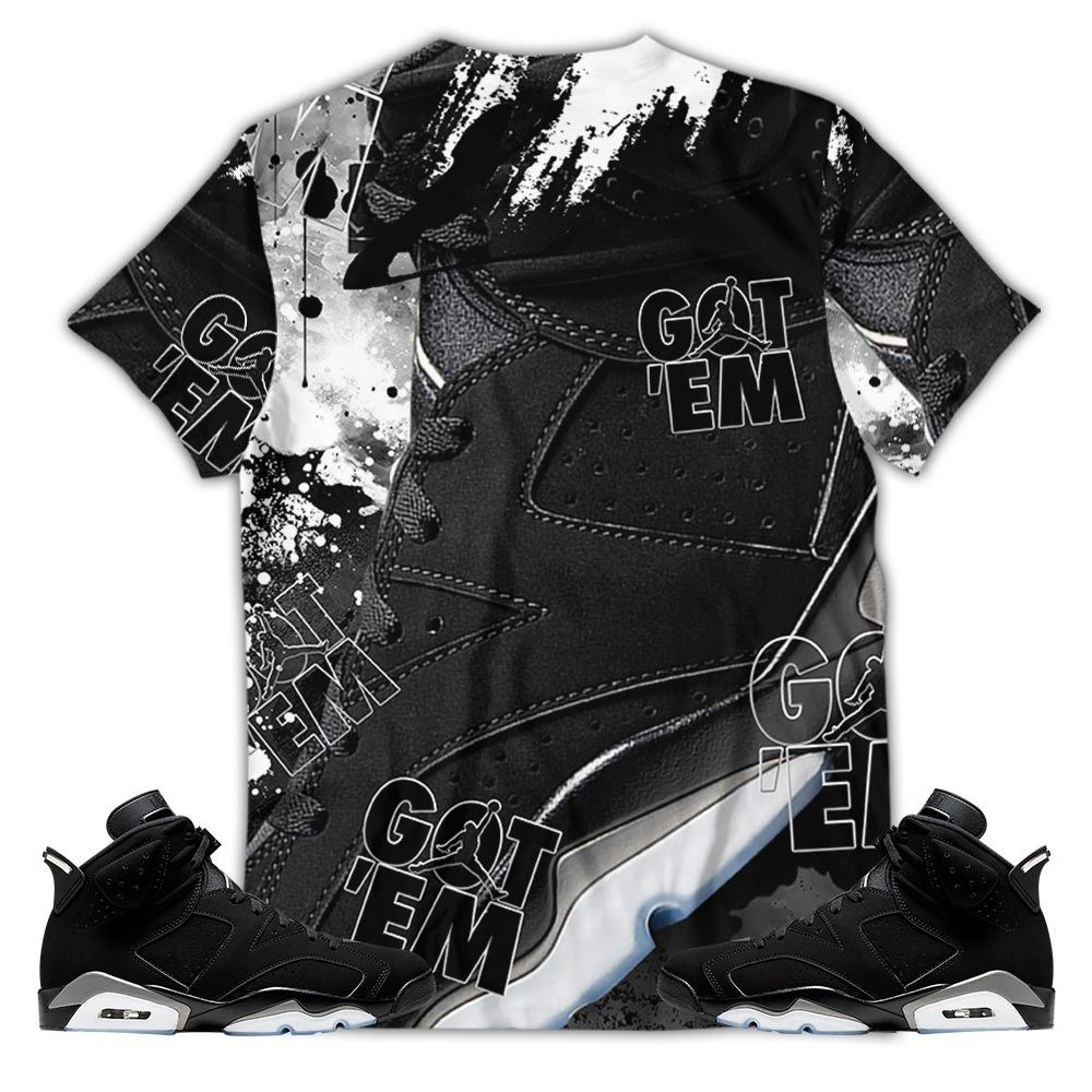 Gifts Chuckie Kills Halloween Sneaker Shirt Match Retro Metallic Silver 6S, Jordan 6 Black Chrome Hoodie Sweatshirt Tee All Over Print MKO Shirt