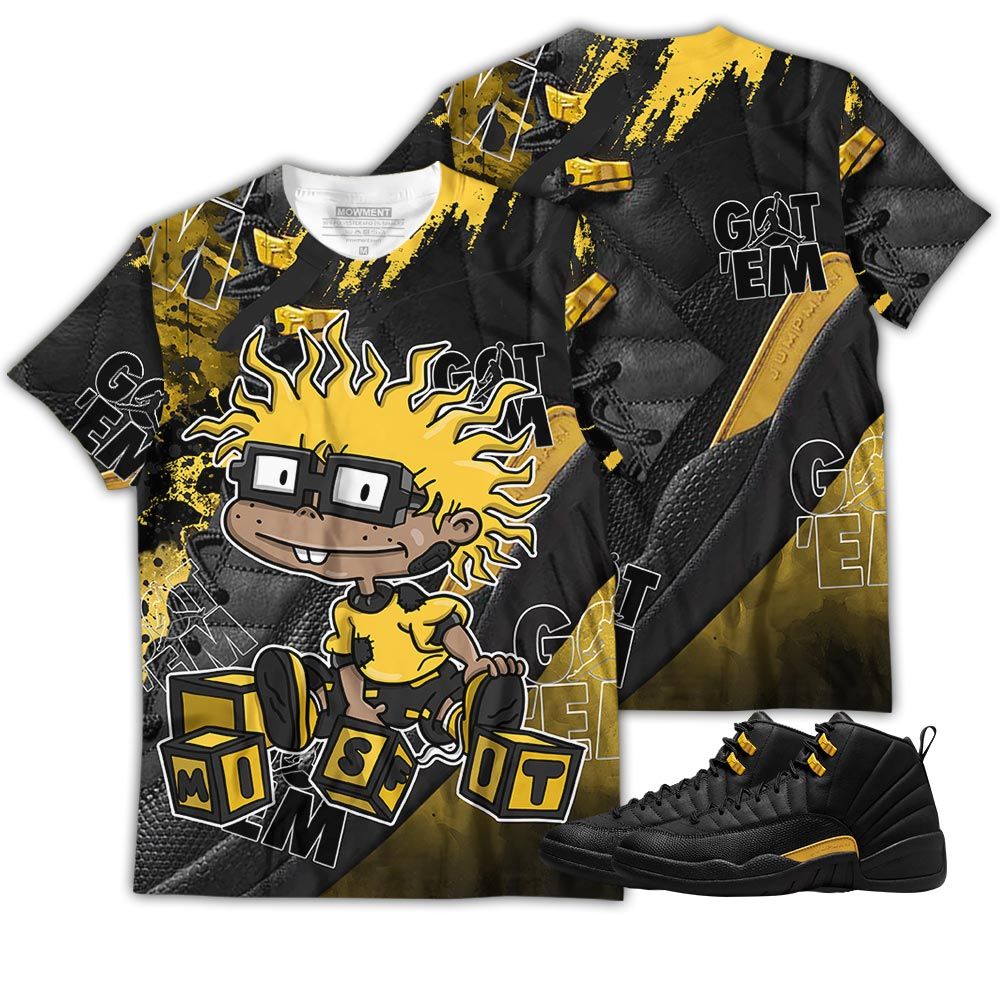 Gifts Chuckie Rugrats Misfit Sneaker Shirt Match Black Taxi 12S, Jordan 12 Retro Black Taxi Hoodie Sweatshirt Tee All Over Print MKO Shirt Gifts Chuckie Rugrats Misfit Sneaker Shirt Match Black Taxi 12S, Jordan 12 Retro Black Taxi Hoodie Sweatshirt Tee All Over Print MKO Shirt