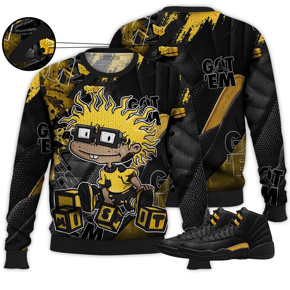 Gifts Chuckie Rugrats Misfit Sneaker Shirt Match Black Taxi 12S, Jordan 12 Retro Black Taxi Hoodie Sweatshirt Tee All Over Print MKO Shirt Gifts Chuckie Rugrats Misfit Sneaker Shirt Match Black Taxi 12S, Jordan 12 Retro Black Taxi Hoodie Sweatshirt Tee All Over Print MKO Shirt
