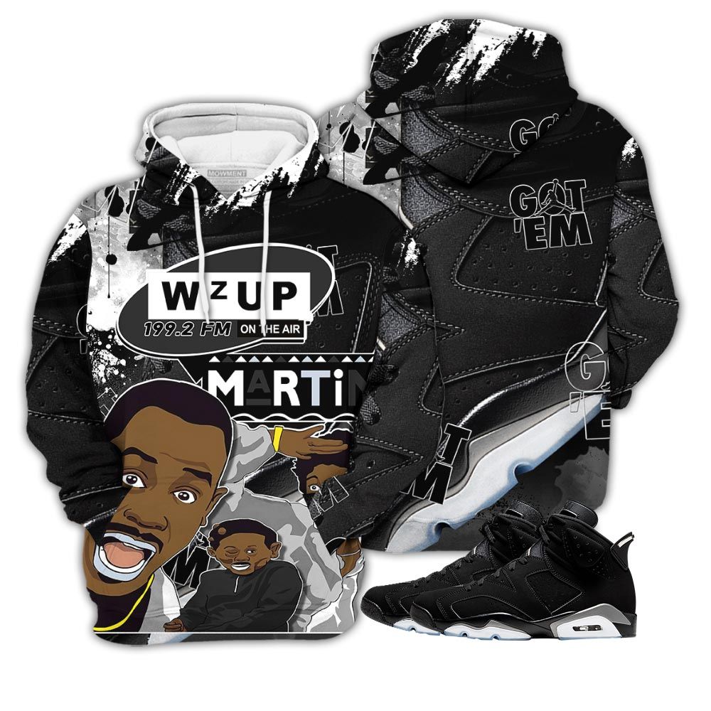 Gifts Martin Tv 90S Melanin Sneaker Shirt Match Retro Metallic Silver 6S, Jordan 6 Black Chrome Hoodie Sweatshirt Tee All Over Print MKO Shirt Gifts Martin Tv 90S Melanin Sneaker Shirt Match Retro Metallic Silver 6S, Jordan 6 Black Chrome Hoodie Sweatshirt Tee All Over Print MKO Shirt