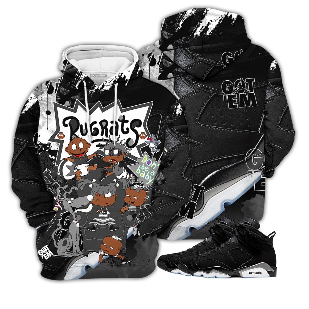 Gifts Melanin Rugrats Sneaker Shirt Match Retro Metallic Silver 6S, Jordan 6 Black Chrome Hoodie Sweatshirt Tee All Over Print MKO Shirt Gifts Melanin Rugrats Sneaker Shirt Match Retro Metallic Silver 6S, Jordan 6 Black Chrome Hoodie Sweatshirt Tee All Over Print MKO Shirt