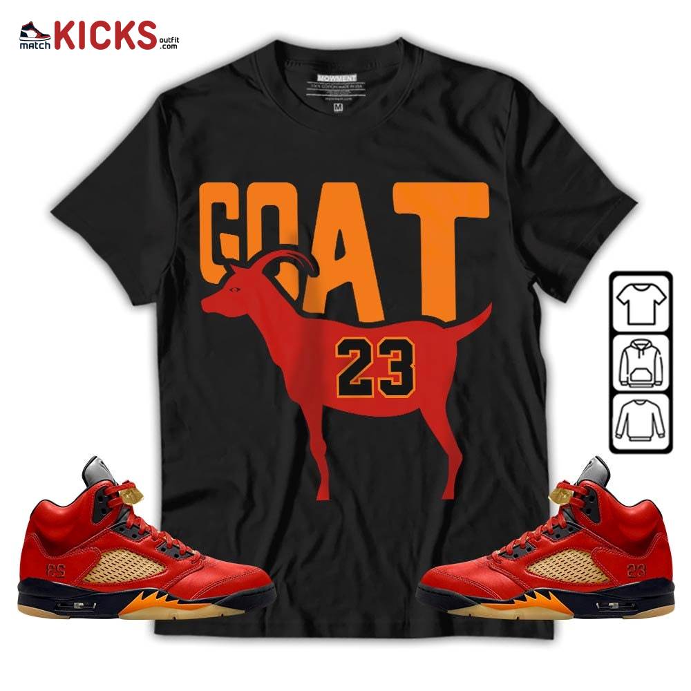 GOAT 23 Air Sneaker Shirt Match 5 Dunk On Mars, Jordan 5 Mars For Her MKO T-Shirt GOAT 23 Air Sneaker Shirt Match 5 Dunk On Mars, Jordan 5 Mars For Her MKO T-Shirt
