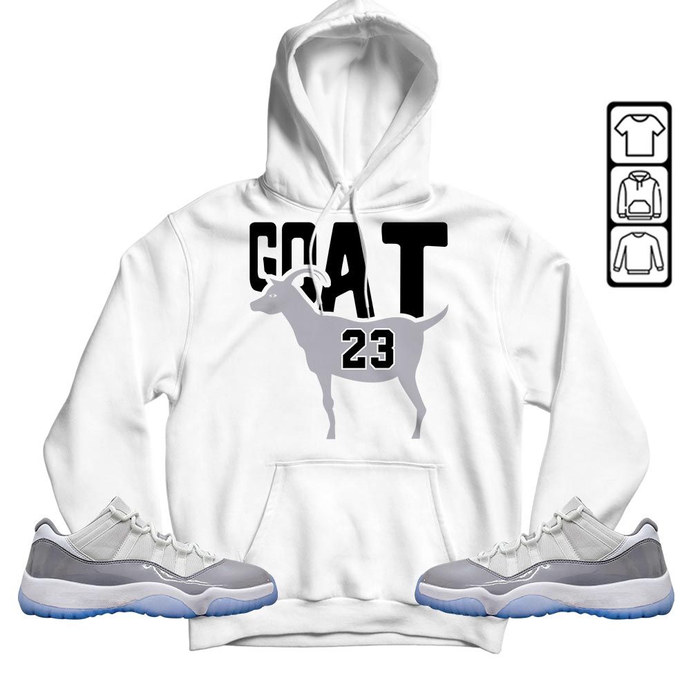 GOAT 23 Air Sneaker Shirt Match Cement Grey 11s, Jordan 11 Low Cement Grey MKO T-Shirt